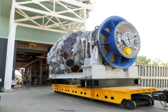 9HA gas turbine going into test stand